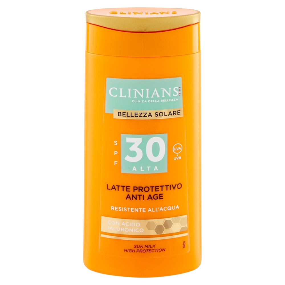 Clinians Bellezza Solare Latte Protettivo Anti Age SPF 30 Alta UVA + UVB 200 mL